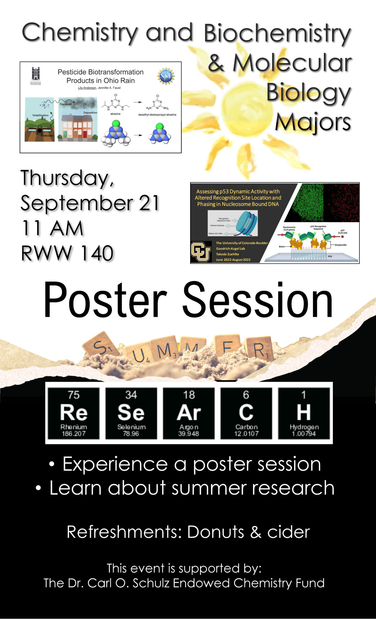Summer Research – Poster Session – Biochemistry & Molecular Biology Program