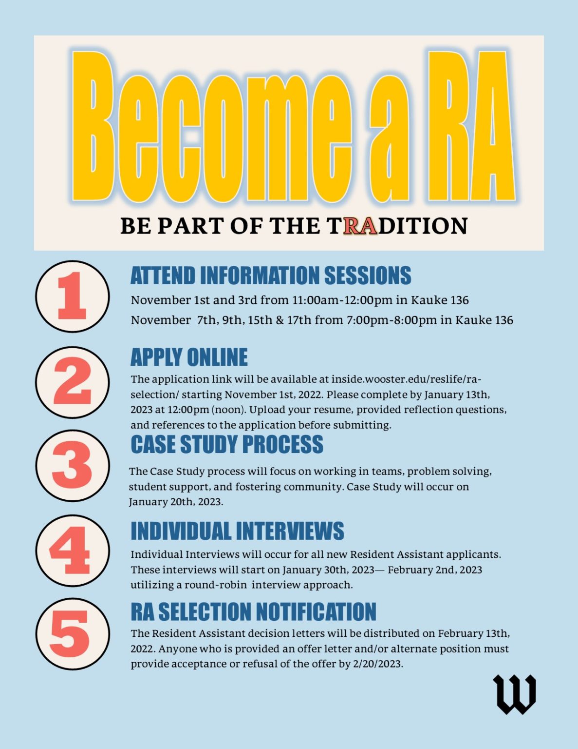 RA Staff Selection – Office of Residence Life