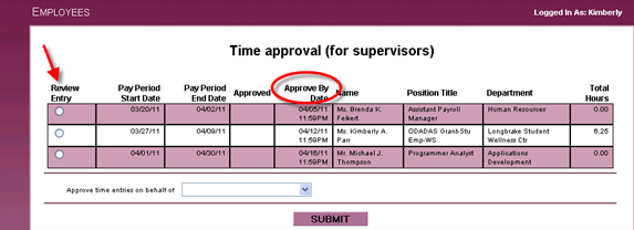 Screenshot of Scotweb with reviewed by and approved by promoted