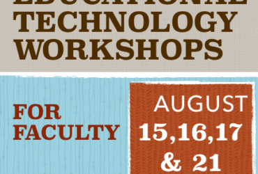Beginning of the Year Educational Technology Workshops