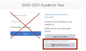 Moodle Login using OpenID Connect