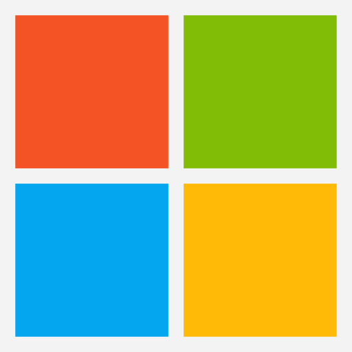Microsoft logo red, green, blue, and yellow squares
