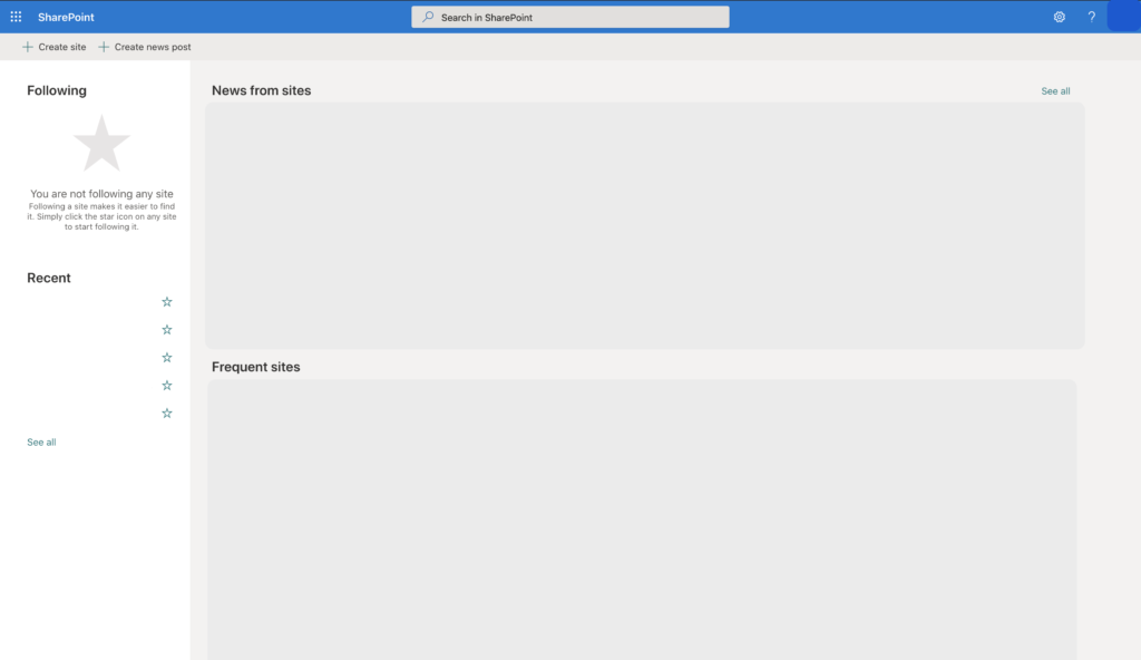 Frequent sites and new posts on SharePoint