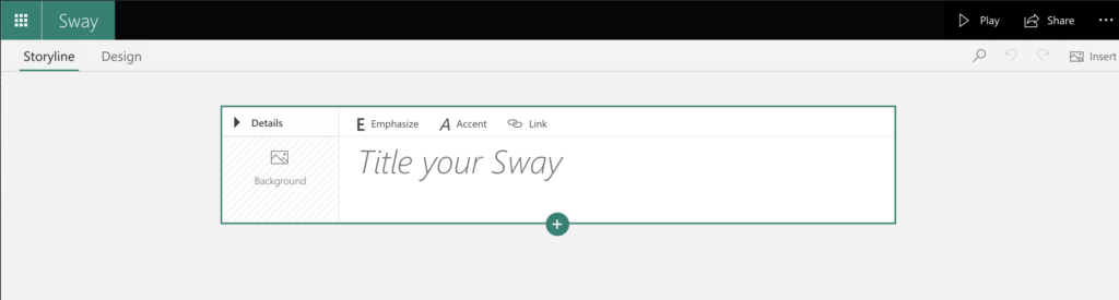 Template Storyline in Sway.