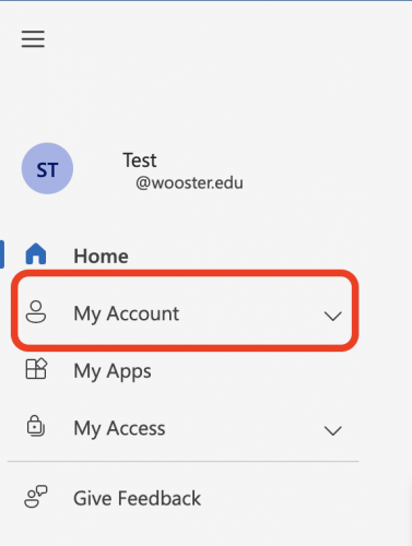 Accessing My Account from myaccount.microsoft.com
