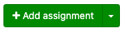 screenshot of Add assignment button in Perusall
