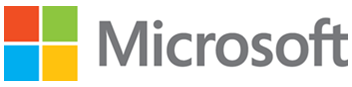 Microsoft logo with 4 colored squares