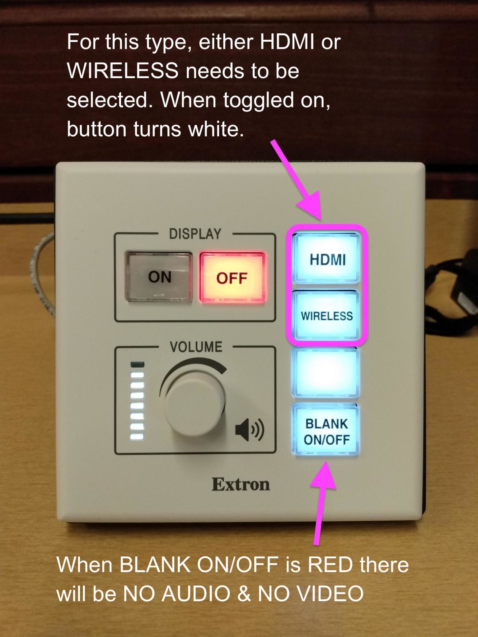 Extron Control Panels – Technology@Wooster
