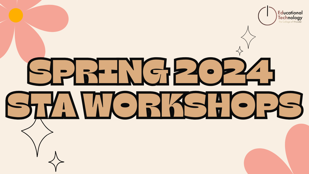 Spring 2024 Student Workshops