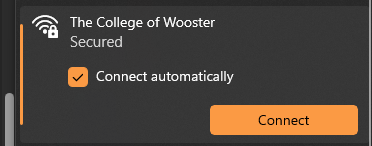 Connect to The College of Wooster