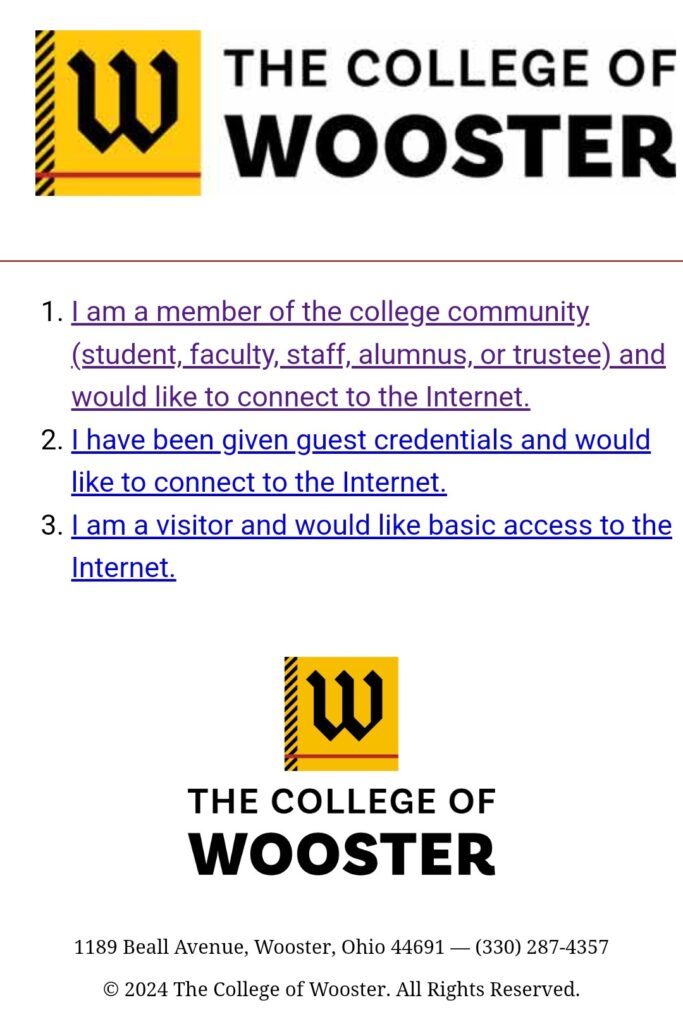 I am a member of the college community