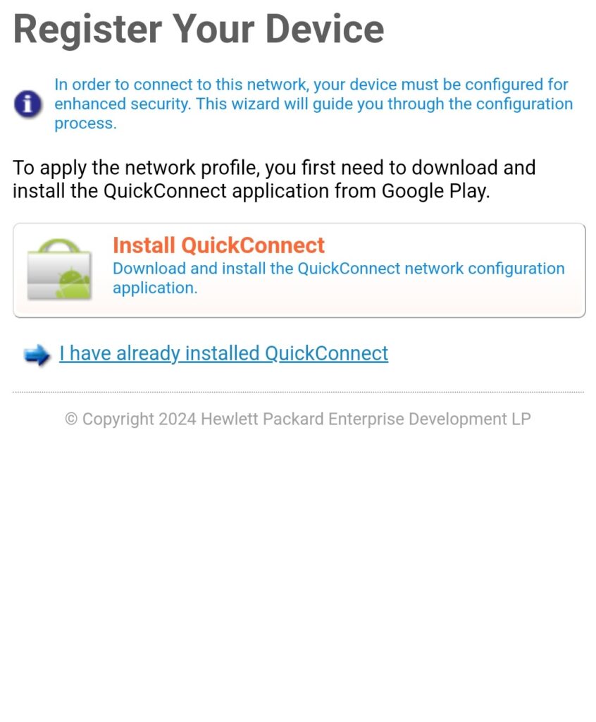 Installing QuickConnect