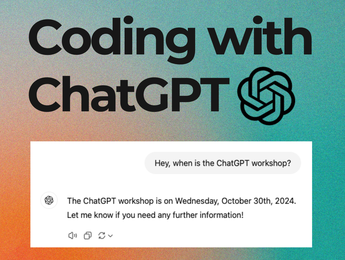 ChatGPT Workshop Ft. Image