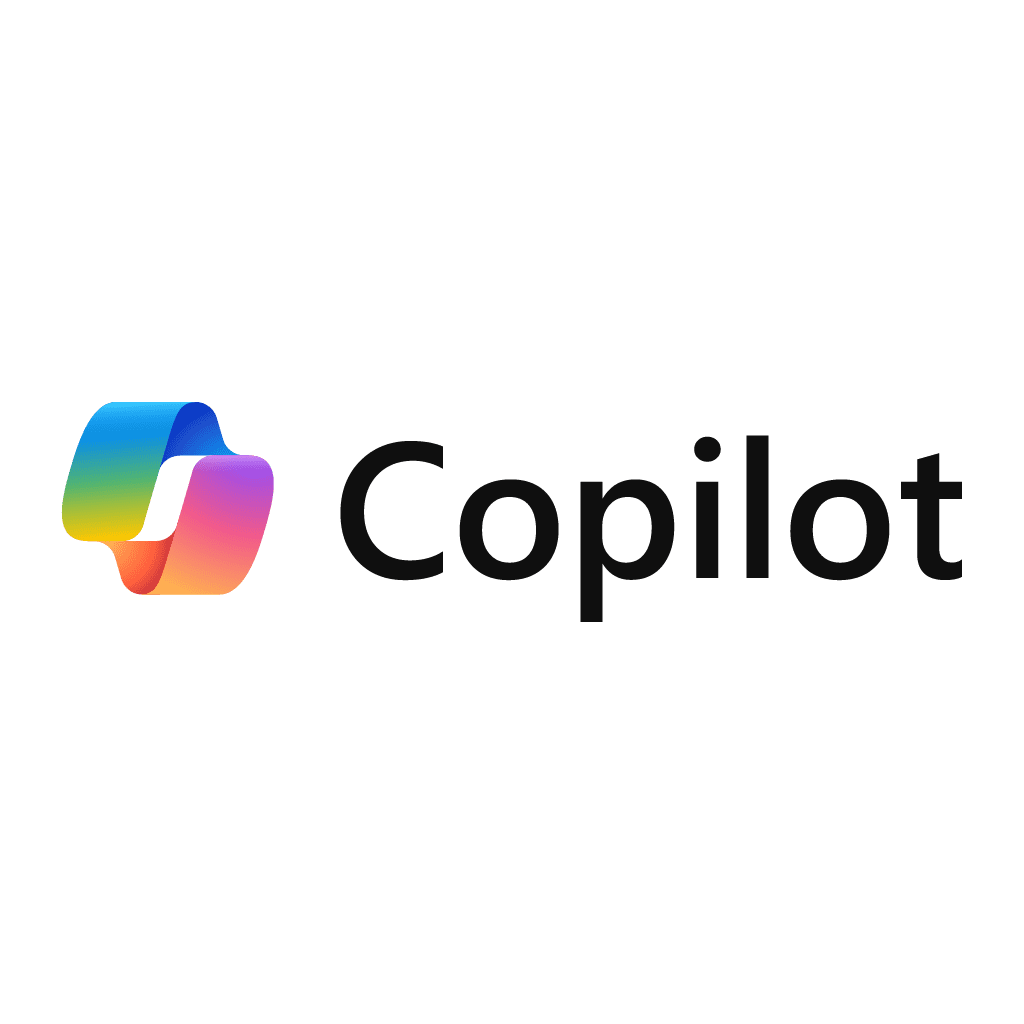 rainbow colored Copilot logo