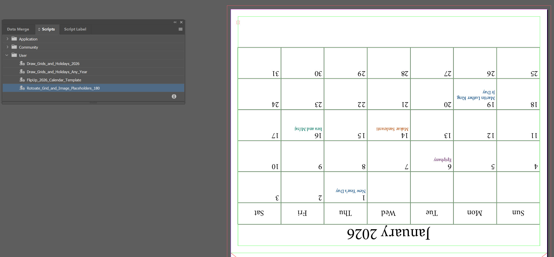 Building a Calendar with InDesign… and an AI Sidekick