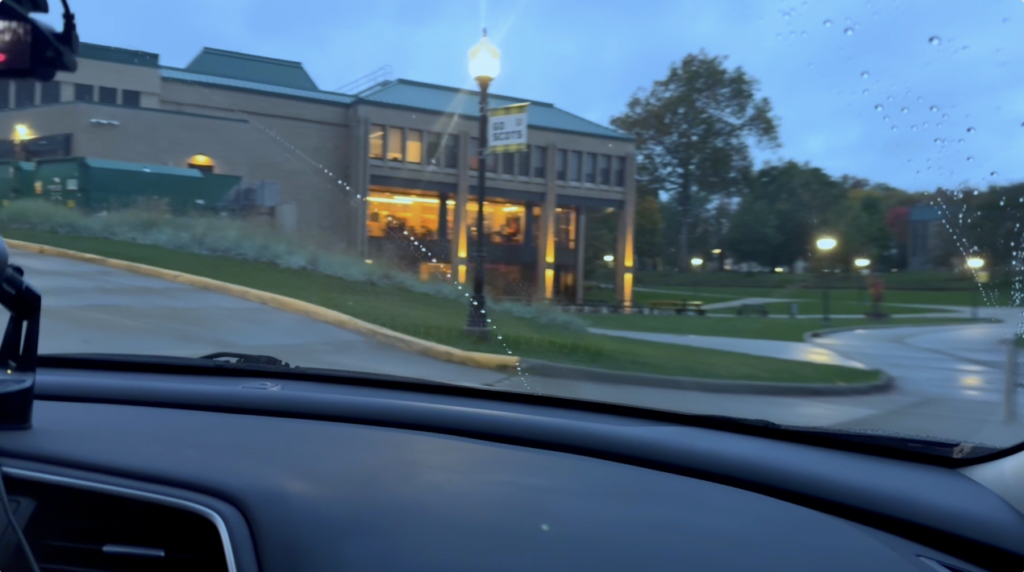 Image of Lowry Center after increasing the saturation