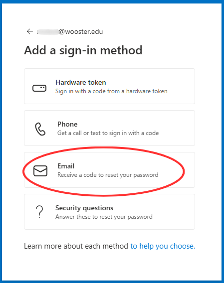 List of Microsoft sign in methods