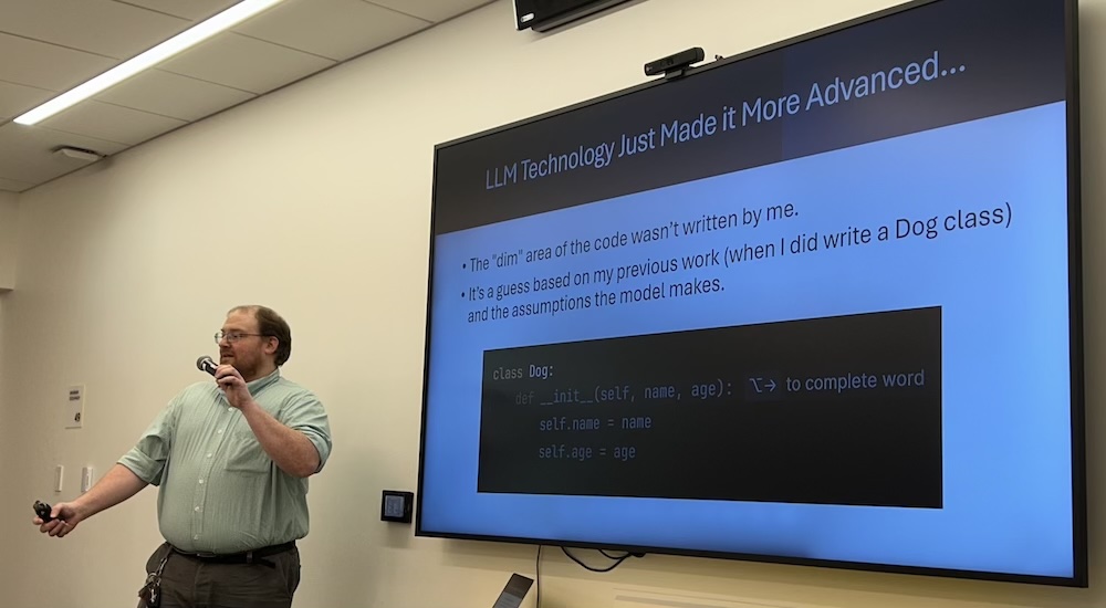 Drew Guarnera presents at the AI Summit