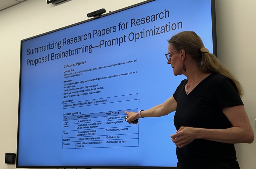 Grit Herzmann presents at the AI Summit