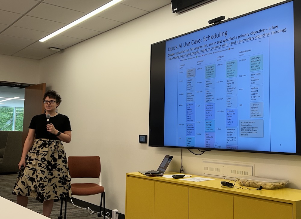 Heather Guarnera presents at the AI Summit