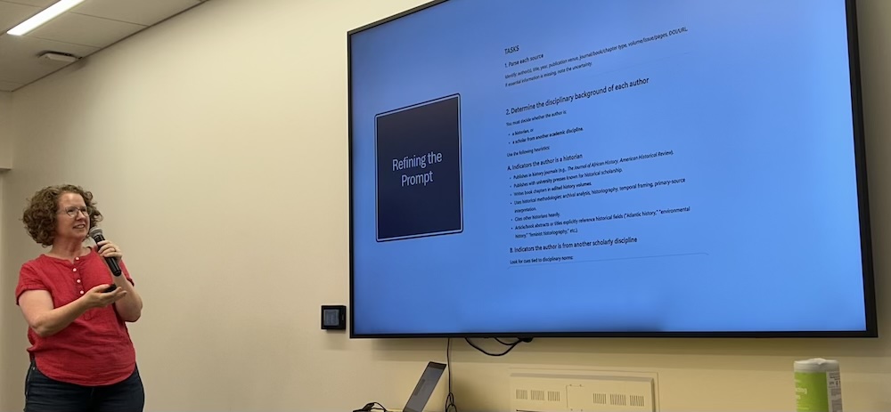 Katie Holt presents at the AI Summit