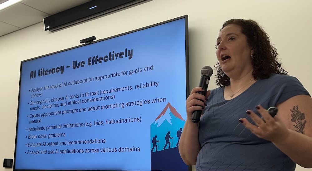 Missy Schen presents at the AI Summit
