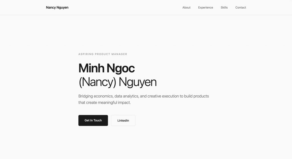 Build my own website based on my resume and portfolio using Claude